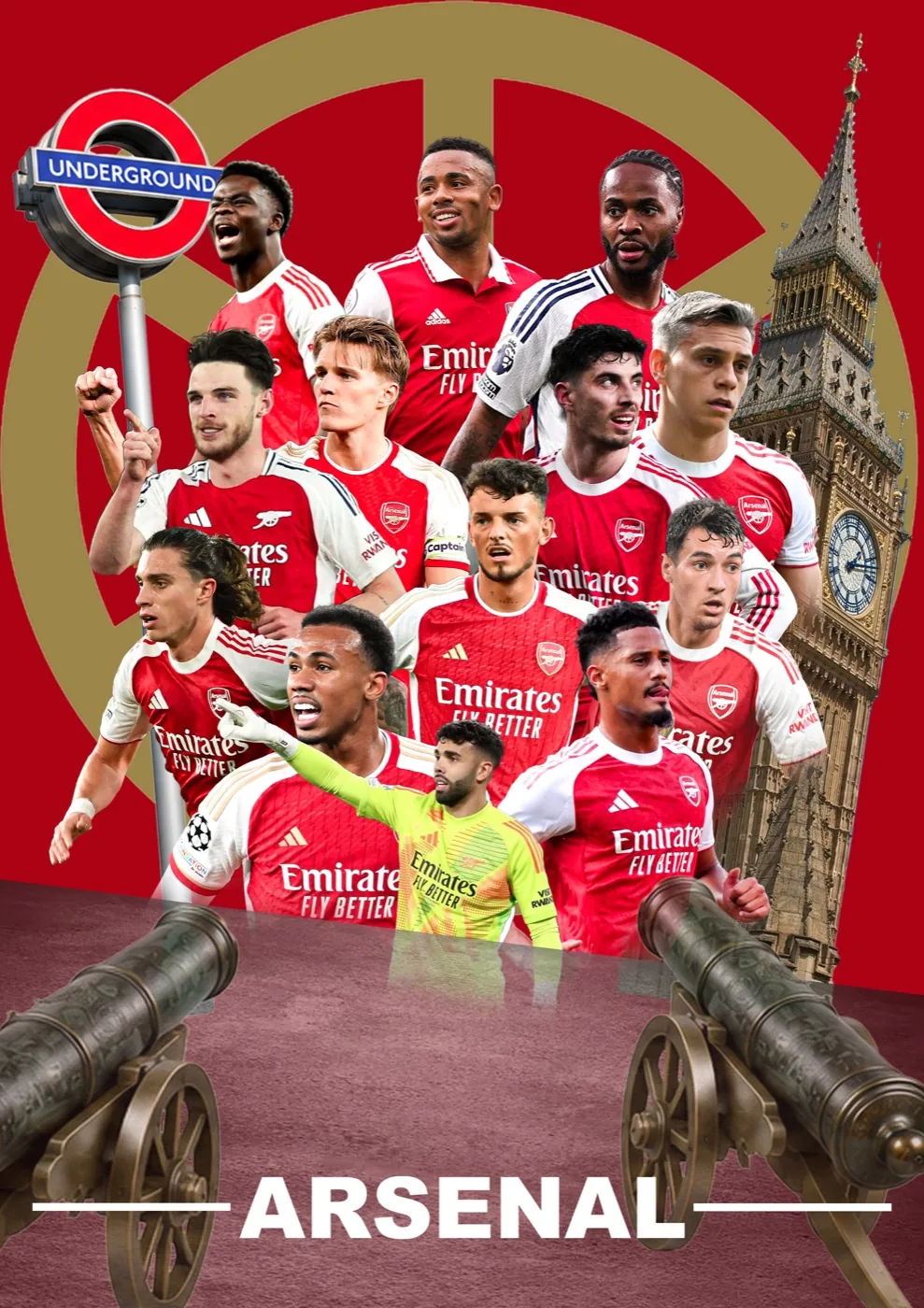 Affiche Arsenal — première version