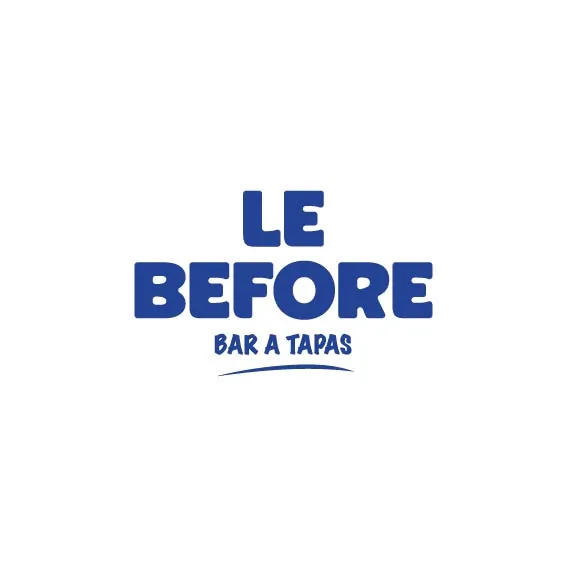 Logo Le Before bleu sur fond blanc