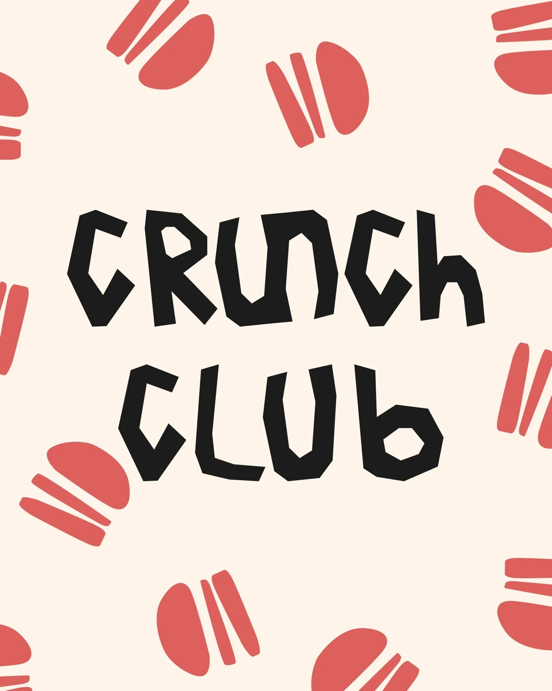 Crunch Club — logo et motif (slide 1 sur 5)